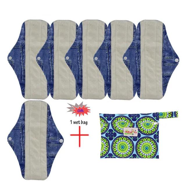 Menstrual Pads Reusable Sanitary Pads Lady Organic Bamboo InnerWashable Feminine Hygiene 7Pcs/set Mother's Day Gift
Menstrual Pads Reusable Sanitary Pads Lady Organic Bamboo InnerWashable Feminine Hygiene 7Pcs/set Mother's Day Gift