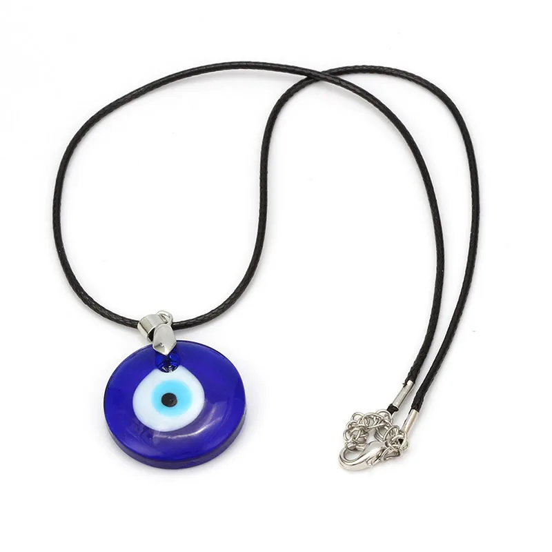 Ожерелье с подвеской Турецкий глаз из Черного Воска|Ожерелья подвеской| |