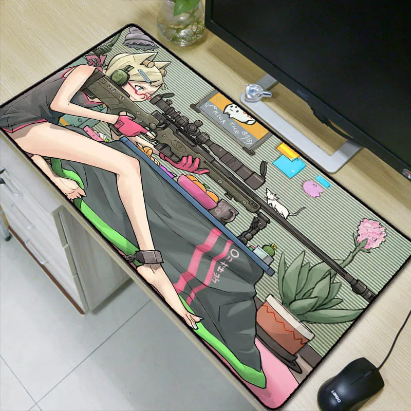 Laumans Cat Girl Sniper Anime Extra Large Mouse Pad Gaming Mousepad Anti-slip Natural Rubber Gaming Mouse Mat with Locking Edge
Laumans Cat Girl Sniper Anime Extra Large Mouse Pad Gaming Mousepad Anti-slip Natural Rubber Gaming Mouse Mat with Locking Edge