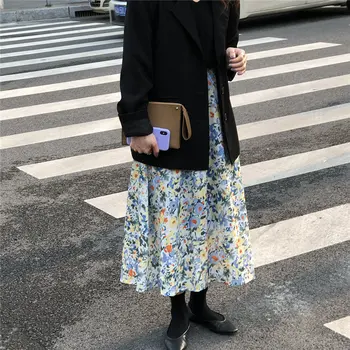 Hzirip Vintage Florals All-match Women 2020 Slim Brief Office Lady Casual Chic High Waist Elegance Gentle Sweet New Long Skirts 
Hzirip Vintage Florals All-match Women 2020 Slim Brief Office Lady Casual Chic High Waist Elegance Gentle Sweet New Long Skirts