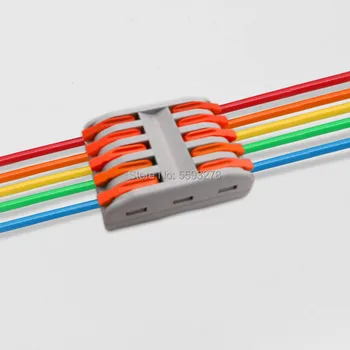 1PCS SPL-5 Cable Wire Connector Terminal Block Lever with 28-22 AWG Wiring-Cable Universal Compact 10Pin
1PCS SPL-5 Cable Wire Connector Terminal Block Lever with 28-22 AWG Wiring-Cable Universal Compact 10Pin