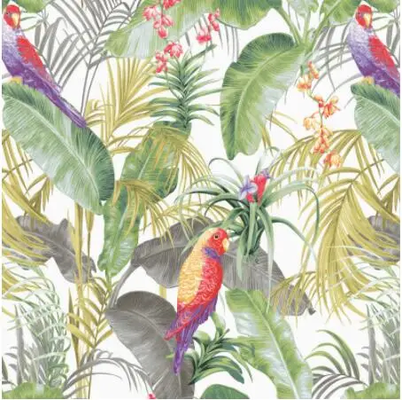 Green Banana Leaf Tropical Wallpaper Modern Art Floral and Birds Chinoiserie Wall Paper Roll Wall Decor 
Green Banana Leaf Tropical Wallpaper Modern Art Floral and Birds Chinoiserie Wall Paper Roll Wall Decor