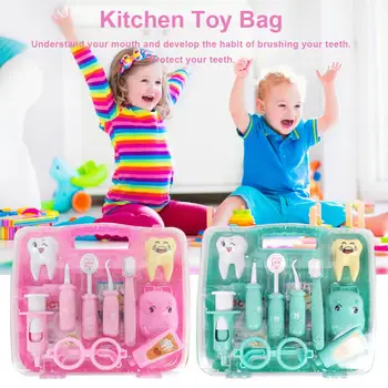 Pretend Play Dentist Check Teeth Model Set Doctor Nurse Medical Kit Role Play Simulation Early Learning Toys For Children
Pretend Play Dentist Check Teeth Model Set Doctor Nurse Medical Kit Role Play Simulation Early Learning Toys For Children