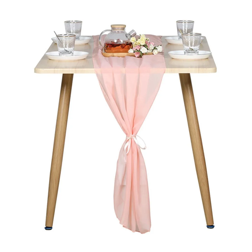 Home Decor Banquet European Style With Ribbons Table Runner Modern Soft Chiffon For Dining Room Table Decoration
Home Decor Banquet European Style With Ribbons Table Runner Modern Soft Chiffon For Dining Room Table Decoration