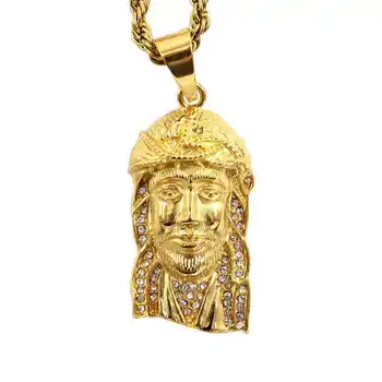 Jesus Necklace Women Christ Pendant Necklace Gold color Chain Necklace Fashion Jewelry
Jesus Necklace Women Christ Pendant Necklace Gold color Chain Necklace Fashion Jewelry