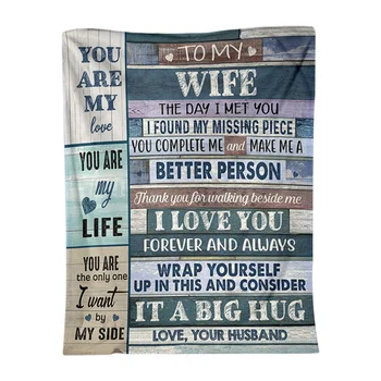 You Are My Life Fleece Blanket Letter Printed Warm Blanket for Sofa Bed XH8Z 
You Are My Life Fleece Blanket Letter Printed Warm Blanket for Sofa Bed XH8Z