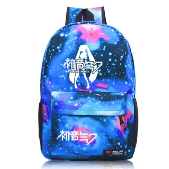 Anime Galaxy Space Hatsune Miku Luminous Backpack School Bags for Teenage Boys Girls Starry Night Backpacks Travel Rucksack 
Anime Galaxy Space Hatsune Miku Luminous Backpack School Bags for Teenage Boys Girls Starry Night Backpacks Travel Rucksack