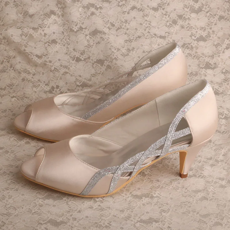 Wedopus Wholesale Latest Fashion Peep Toe Heels Nude Women Bridesmaid Shoes Size 7
Wedopus Wholesale Latest Fashion Peep Toe Heels Nude Women Bridesmaid Shoes Size 7