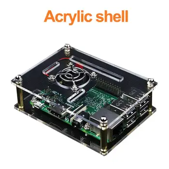 Acrylic Shell Split Fan Fan Cover Heat Sink Screwdriver Multi-layer Stacking And Free Assembly Kit For Raspberry Pi 4B
Acrylic Shell Split Fan Fan Cover Heat Sink Screwdriver Multi-layer Stacking And Free Assembly Kit For Raspberry Pi 4B