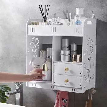 Large Desktop Cosmetics Receiving Box Toilet Rinse Stand Dressing Frame Dressing Cosmetic Box Wall Hanging No Perforation
Large Desktop Cosmetics Receiving Box Toilet Rinse Stand Dressing Frame Dressing Cosmetic Box Wall Hanging No Perforation