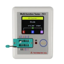 LCR-TC1 1.8" TFT LCD Display Multi-meter Transistor Tester Diode Triode Capacitor Resistor Test Meter ESR LCR NPN PNP MOSFET COD
LCR-TC1 1.8" TFT LCD Display Multi-meter Transistor Tester Diode Triode Capacitor Resistor Test Meter ESR LCR NPN PNP MOSFET COD