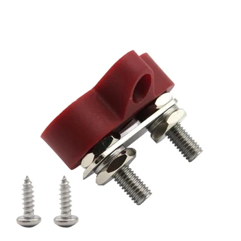 1/4'' M8 Bus Bar Terminal Block, Insulated Dual Heavy Duty Power Distribution Junction Stud Post for Truck RV Boat - Red
1/4'' M8 Bus Bar Terminal Block, Insulated Dual Heavy Duty Power Distribution Junction Stud Post for Truck RV Boat - Red