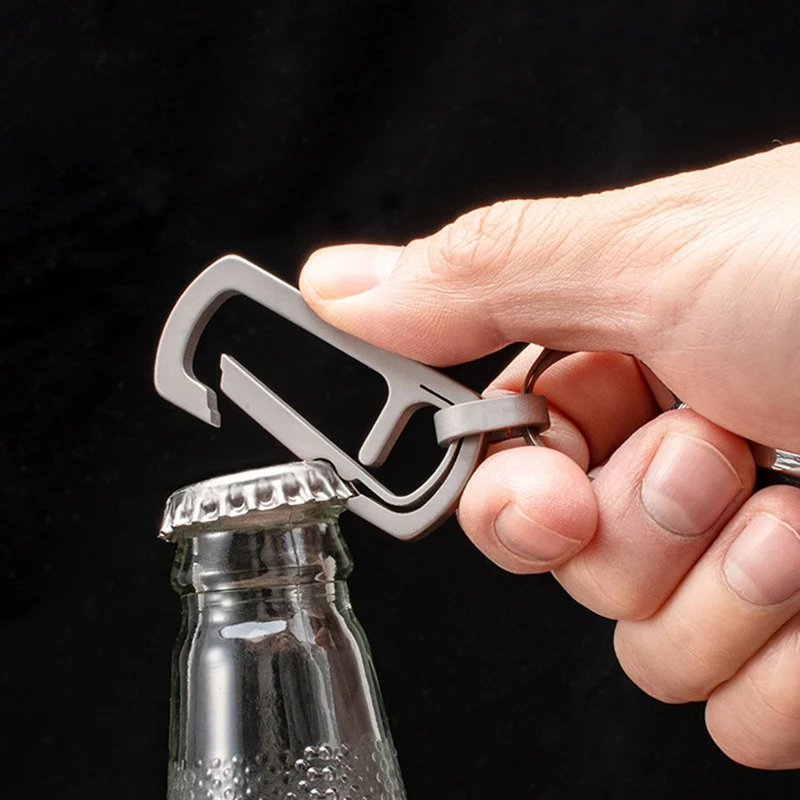 Outdoor Camping Snap hooks Bottle Opener Multi Functional Mini Portable Titanium Alloy Car Backpack Metal Keychain Accessories
Outdoor Camping Snap hooks Bottle Opener Multi Functional Mini Portable Titanium Alloy Car Backpack Metal Keychain Accessories