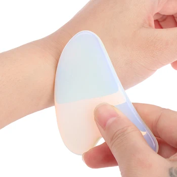 Natural Opalite Stone Guasha Board Massage Guasha Plate Face Massager Scrapers Tools For Face Neck Back Arm Leg 
Natural Opalite Stone Guasha Board Massage Guasha Plate Face Massager Scrapers Tools For Face Neck Back Arm Leg