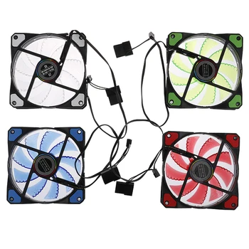 1pc 120mm 15LED 12V 9Blade 4Pin Silent Anti-Vibration Computer PC Cooling Case Fan
1pc 120mm 15LED 12V 9Blade 4Pin Silent Anti-Vibration Computer PC Cooling Case Fan