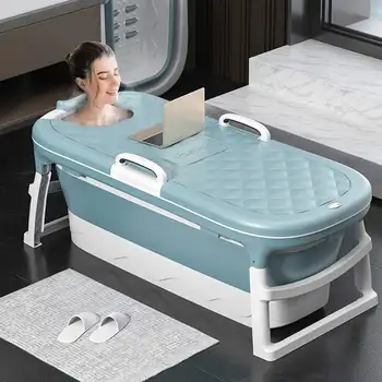 Folding Adult Bath Barrel Lengthen 1.38m Adult Bath Children Swimming Plastic Bathtub Thickening Bathtub with Bathtub Cover
Folding Adult Bath Barrel Lengthen 1.38m Adult Bath Children Swimming Plastic Bathtub Thickening Bathtub with Bathtub Cover