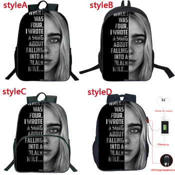 New 4 Styles Billie Eilish Backpack Kids School Bags Teens Bookbag Students Back to School Gift Boys Girls Daily Travel Rucksack
New 4 Styles Billie Eilish Backpack Kids School Bags Teens Bookbag Students Back to School Gift Boys Girls Daily Travel Rucksack
