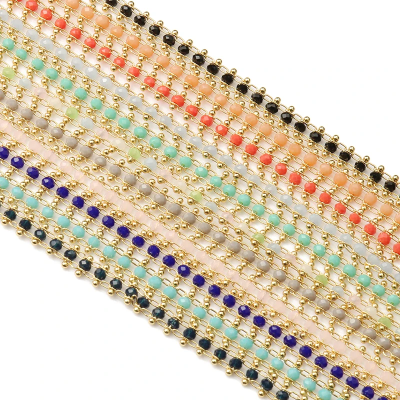1 Meter Wrapped Rosary Banding Chain Wires Link Crystal Bead Chains for Jewelry Making DIY Bracelet Neckalce Earrings Findings
1 Meter Wrapped Rosary Banding Chain Wires Link Crystal Bead Chains for Jewelry Making DIY Bracelet Neckalce Earrings Findings