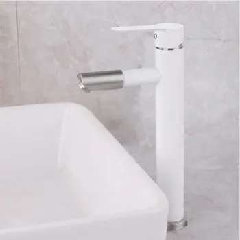 Black and white color 360 degree rotate spout mouth bathroom basin mixer water faucet hot and cold basinwash faucets
Black and white color 360 degree rotate spout mouth bathroom basin mixer water faucet hot and cold basinwash faucets