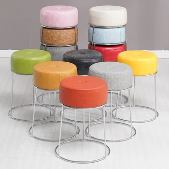 Household Stool, Ironwork Stool, Leather Stool, Fashionable Dining Stool, Simple Change Of Shoes Stool, Creative Stool, Makeup S
Household Stool, Ironwork Stool, Leather Stool, Fashionable Dining Stool, Simple Change Of Shoes Stool, Creative Stool, Makeup S