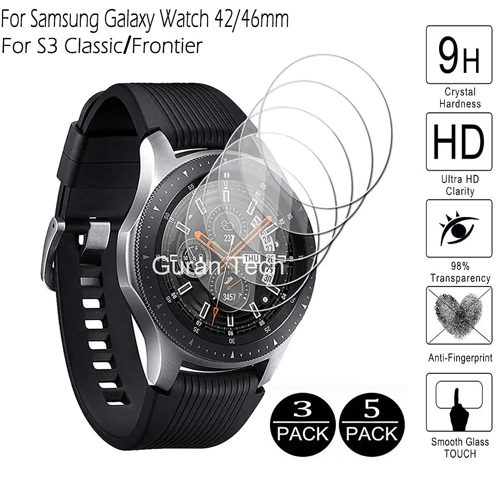 Закаленное стекло для Galaxy Watch 46 мм 42 4/ 3 45 Защитная пленка Samsung Gear S3 Classic Frontier |