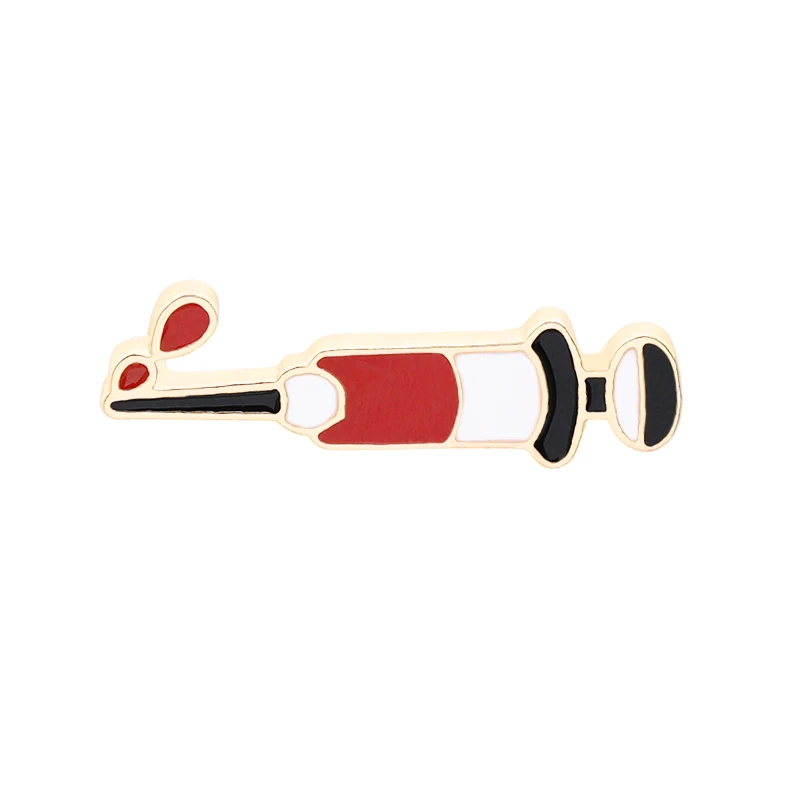 High Quality Fashion Syringe Pin Medical Equipment Tool Jewelry for Doctor Nurse Brooch Badge Creative Enamel Collar Bag Pins
High Quality Fashion Syringe Pin Medical Equipment Tool Jewelry for Doctor Nurse Brooch Badge Creative Enamel Collar Bag Pins