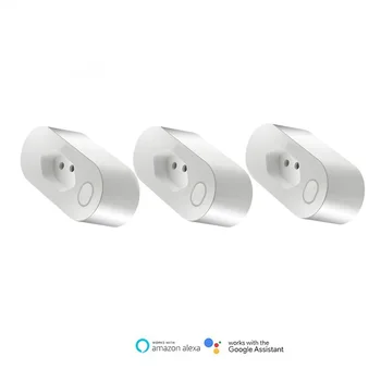 3 Piece Tuya Smart WiFi Socket Brazil Standard 16A Smart Outlet 85-220V Voice Control Via Alexa Google Home Support Type N
3 Piece Tuya Smart WiFi Socket Brazil Standard 16A Smart Outlet 85-220V Voice Control Via Alexa Google Home Support Type N