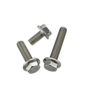304 stainless steel flange screw hexagon flange bolt with gasket anti slip and tooth locking
304 stainless steel flange screw hexagon flange bolt with gasket anti slip and tooth locking