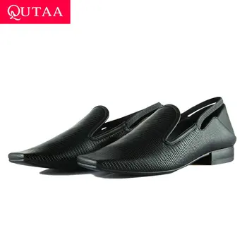 QUTAA 2020 Square Heel Spring Autumn Fashion Ladies Pumps Square Toe Cow Leather PU Slip on Quality Women Single Shoes Size34-39
QUTAA 2020 Square Heel Spring Autumn Fashion Ladies Pumps Square Toe Cow Leather PU Slip on Quality Women Single Shoes Size34-39