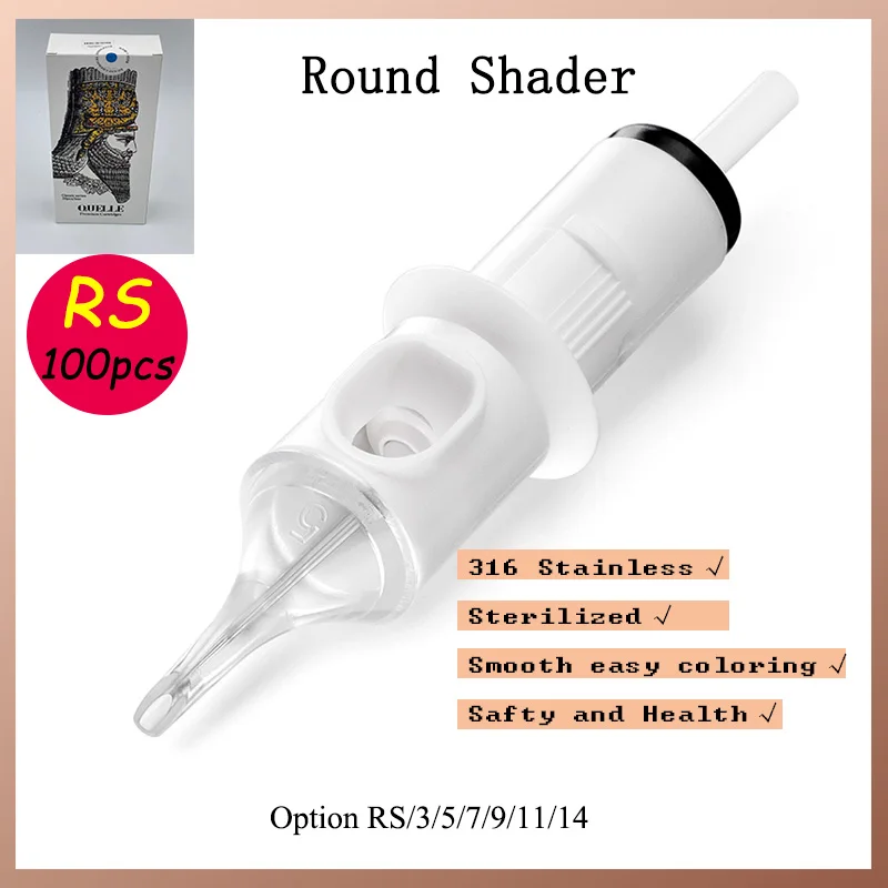 100pcs 3RS Round Shader Tattoo Cartridge needles 5RS 7/9/11/13/15 RS fit for Tattoo machine Sterilized permanent makeup needl
100pcs 3RS Round Shader Tattoo Cartridge needles 5RS 7/9/11/13/15 RS fit for Tattoo machine Sterilized permanent makeup needl