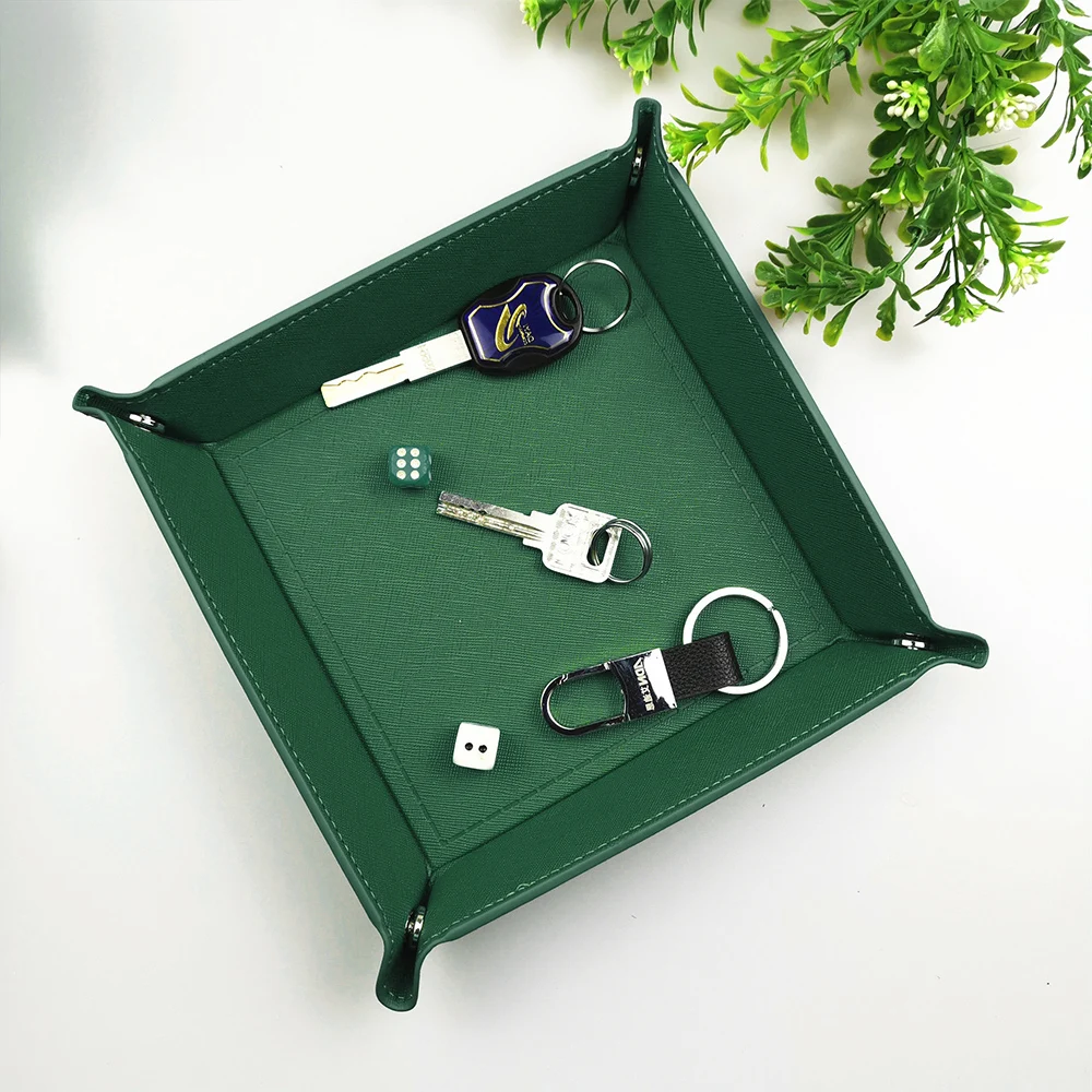 Creative PU Leather Desktop Storage Trays Collapsible Phone Key Wallet Coin Desktop Storage Sundries Box Bins Accessories
Creative PU Leather Desktop Storage Trays Collapsible Phone Key Wallet Coin Desktop Storage Sundries Box Bins Accessories