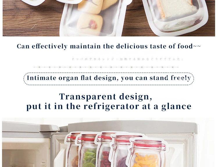 Generic Kitchen Transparent Ziplock Bag Baked Food Snack Fruit Tea