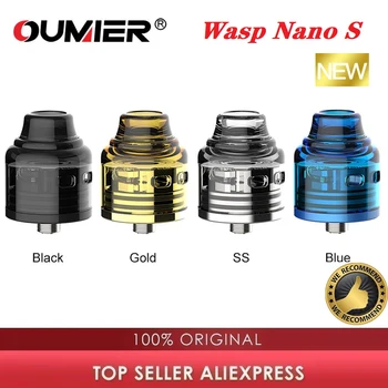 Original Oumier Wasp Nano S Dual-Coil RDA Atomizer wi/ 25mm Diameter 5ml Capacity Tank Fit 510 Thread Gen S/Swag 2 Mod Vaporizer
Original Oumier Wasp Nano S Dual-Coil RDA Atomizer wi/ 25mm Diameter 5ml Capacity Tank Fit 510 Thread Gen S/Swag 2 Mod Vaporizer