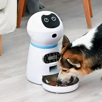 Pet Automatic Feeder Dog Cat Drinking Bowl With Voice Recording And LCD Screen Wet/Dry Food Bowls Dog Dispensers 4 Times A Day
Pet Automatic Feeder Dog Cat Drinking Bowl With Voice Recording And LCD Screen Wet/Dry Food Bowls Dog Dispensers 4 Times A Day