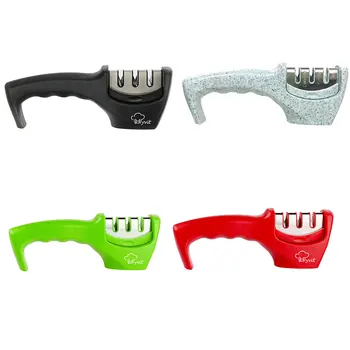 MYVIT 3 Slots Kitchen Tool Sharpener Home Use Portable Sharpening Stone Kitchenware Grinder with Anti-slip Pad 
MYVIT 3 Slots Kitchen Tool Sharpener Home Use Portable Sharpening Stone Kitchenware Grinder with Anti-slip Pad