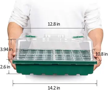 24 Cells Seedling Starter Tray Extra Strength Seed Germination Plant Flower Pots Nursery Grow Box Propagation For Garden
24 Cells Seedling Starter Tray Extra Strength Seed Germination Plant Flower Pots Nursery Grow Box Propagation For Garden