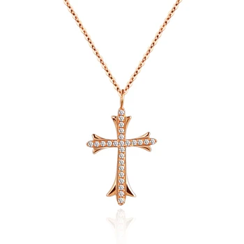 Counter genuine custom cross 18k gold and white gold rose gold gold diamond necklace platinum couple necklace
Counter genuine custom cross 18k gold and white gold rose gold gold diamond necklace platinum couple necklace