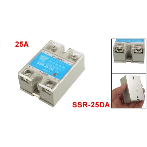 Hot New SSR-25DA DC to AC Covered Solid State Module Relay DC 3-32V AC 24-380V
