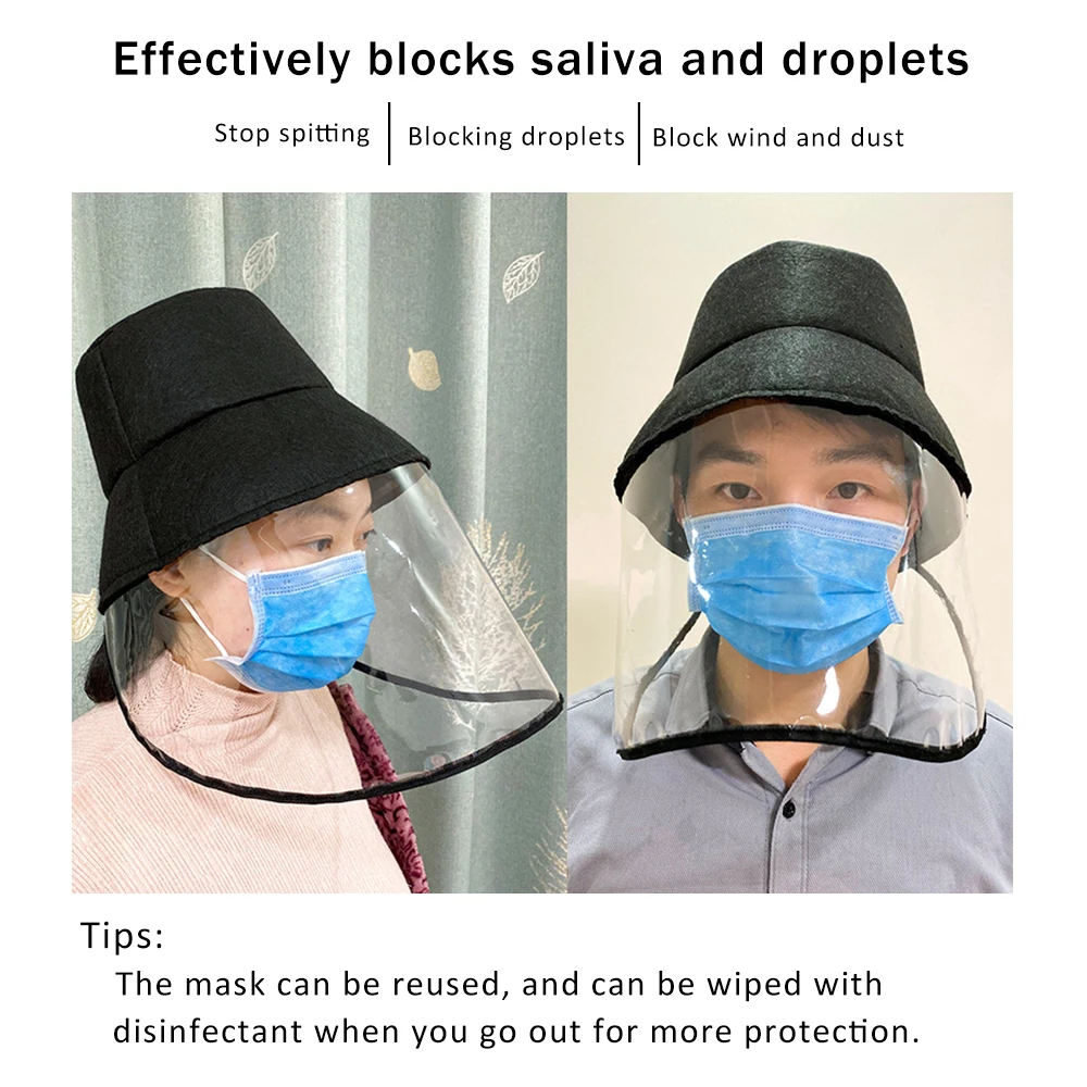 Multi-function Protective Cap Coronary Protective Hat Eye Protection Windproof Hat Anti-saliva Women Isolation Face Cover Cap
Multi-function Protective Cap Coronary Protective Hat Eye Protection Windproof Hat Anti-saliva Women Isolation Face Cover Cap