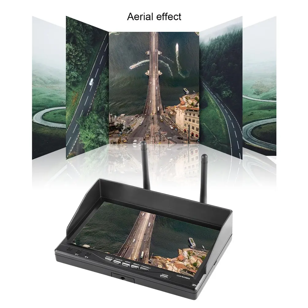7" HD OSD Display LCD-RX 5802 5.8GHz Diversity TFT LCD Screen Display Dual Receiver monitor with Sunshade Hood for RC FPV
7" HD OSD Display LCD-RX 5802 5.8GHz Diversity TFT LCD Screen Display Dual Receiver monitor with Sunshade Hood for RC FPV