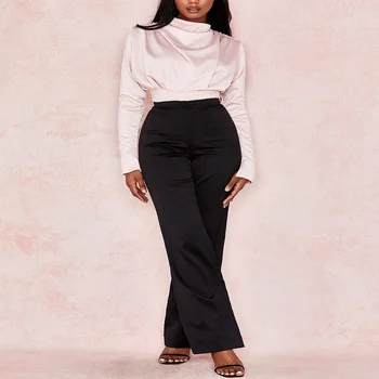 2020 New Arrival Women Satin Bodysuit Sexy Backless Long Sleeves Turtleneck Design Celebrity Party Bodysuit
2020 New Arrival Women Satin Bodysuit Sexy Backless Long Sleeves Turtleneck Design Celebrity Party Bodysuit
