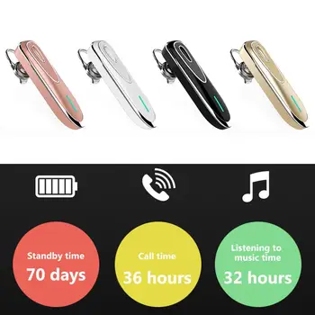 

K1 Voice Control Earhook Wireless Bluetooth Stereo Earphone Handsfree Headphone Headset with LED Display Charging Box