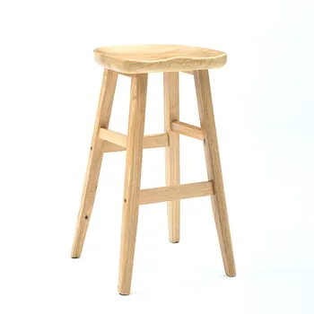 Nordic bar stool high chair home solid wood modern minimalist creative front desk
Nordic bar stool high chair home solid wood modern minimalist creative front desk