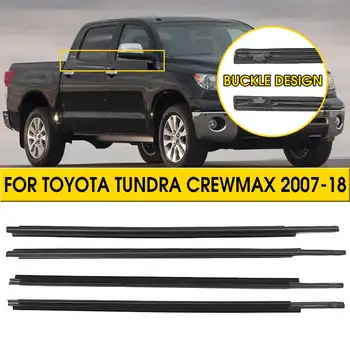 4pcs Car Outside Window Moulding Weatherstrip Seal Belt Weather Strip Plastic Trim Deco For Toyota Tundra CrewMax 2007-18 
4pcs Car Outside Window Moulding Weatherstrip Seal Belt Weather Strip Plastic Trim Deco For Toyota Tundra CrewMax 2007-18