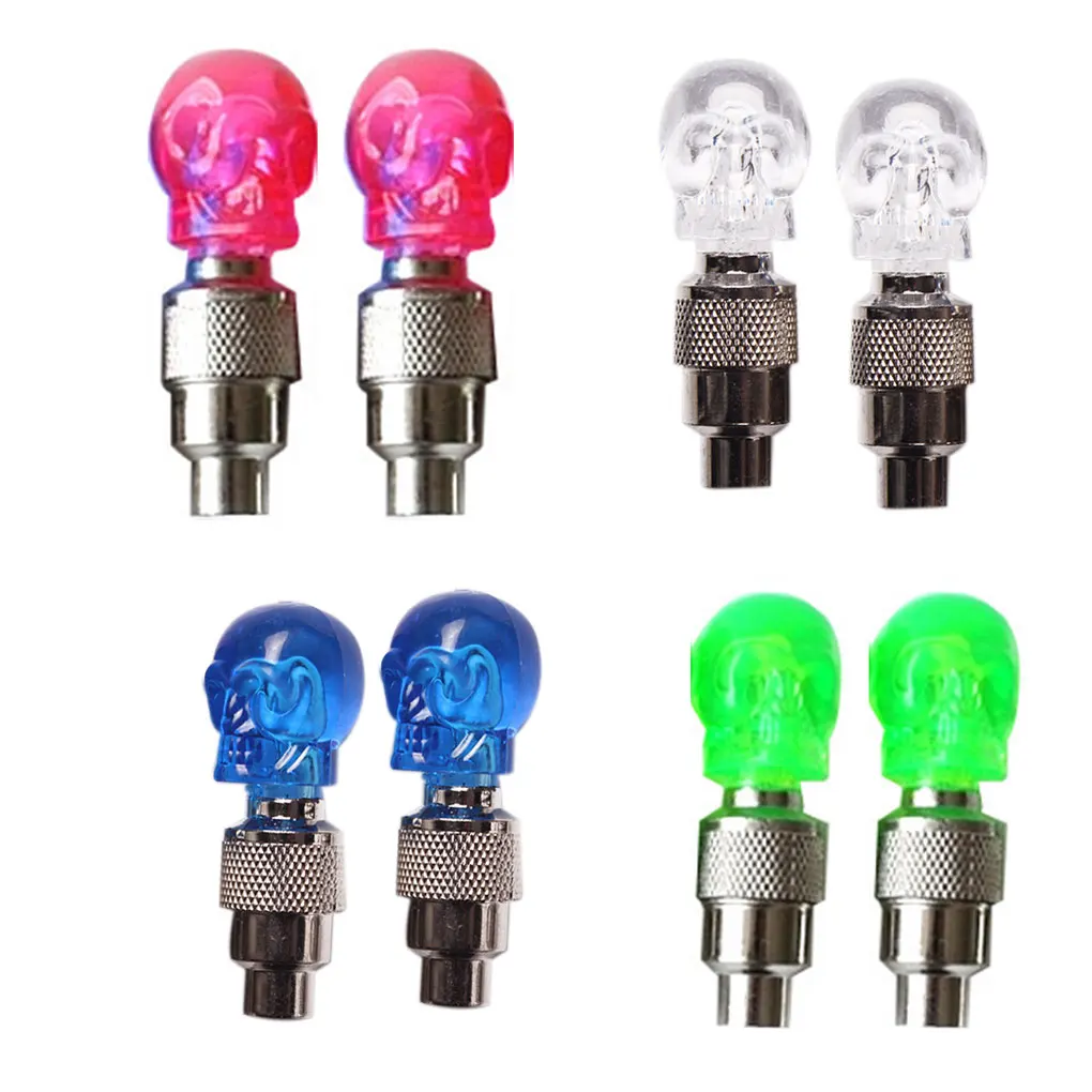 2pcs/lot Multifuction Skull Shape Bike Tire Valve Cap Light Bicycle Motorcycle Car Wheel Neon LED Lamp Bulb
2pcs/lot Multifuction Skull Shape Bike Tire Valve Cap Light Bicycle Motorcycle Car Wheel Neon LED Lamp Bulb