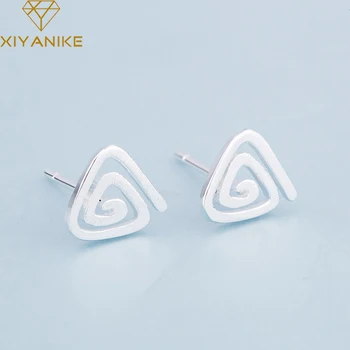 XIYANIKE 925 Sterling Silver Design Creative Small Spiral Triangle Stud Earrings For Women Elegant Wedding Jewelry Accessories
XIYANIKE 925 Sterling Silver Design Creative Small Spiral Triangle Stud Earrings For Women Elegant Wedding Jewelry Accessories