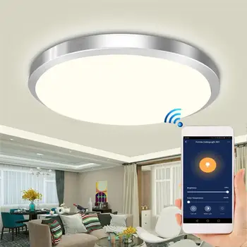 48W WIFI Smart Ceiling Light Simple Round LED Lamp for Bedroom Living Room Balcony Aisle AC85V-265V APP Control Timing Lantern
48W WIFI Smart Ceiling Light Simple Round LED Lamp for Bedroom Living Room Balcony Aisle AC85V-265V APP Control Timing Lantern
