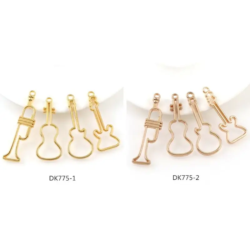 4Pcs Musical Instruments Guitar Sax Bass UV Resin Frame Pendant Jewelry Making 634D
4Pcs Musical Instruments Guitar Sax Bass UV Resin Frame Pendant Jewelry Making 634D