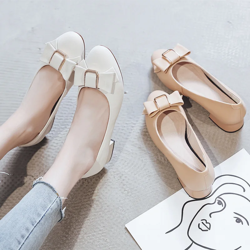 Shallow Mouth Single Shoe Woman Genuine Leather Latest Fashion Shoe 2020 Early Rough With Bow Head Layer Cowhide Small Single
Shallow Mouth Single Shoe Woman Genuine Leather Latest Fashion Shoe 2020 Early Rough With Bow Head Layer Cowhide Small Single