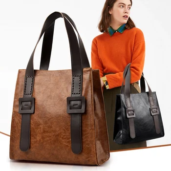 Large Capacity Luxury Handbags Women Bags Designer Vintage Pu Leather Shoulder Crossbody Bags For Women Casual Tote Sac A Main
Large Capacity Luxury Handbags Women Bags Designer Vintage Pu Leather Shoulder Crossbody Bags For Women Casual Tote Sac A Main
